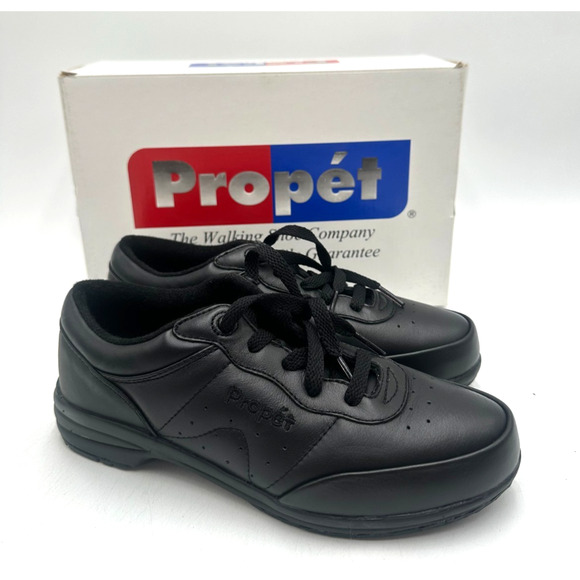 Propet WASHABLE WALKER BLACK NEW Women's Walking Shoe Size 6 US - Picture 1 of 9